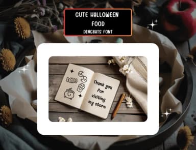Cutehalloweenfood Regular by Distiny4919 — Dingbats Font — thumbnail 8