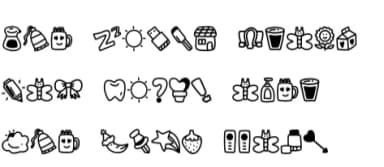 Cutes by YandiDesigns — Dingbats Font — thumbnail 6