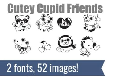 Cutey Cupid by Illustration Ink — Dingbats Font — thumbnail 2