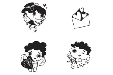 Cutey Cupid by Illustration Ink — Dingbats Font — thumbnail 4