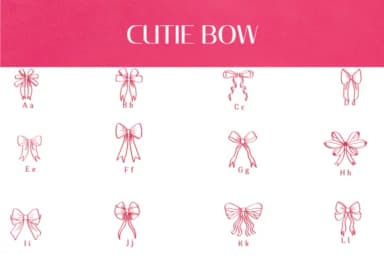 Cutie Bow by Heartcraft Atelier — Dingbats Font — thumbnail 2