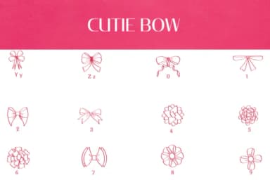 Cutie Bow by Heartcraft Atelier — Dingbats Font — thumbnail 4