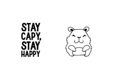 Cutie Capybara Dingbats by Illustration Ink — Dingbats Font — thumbnail 5