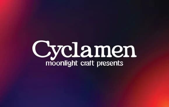 Cyclamen by moonlight craft — Slab Serif Font