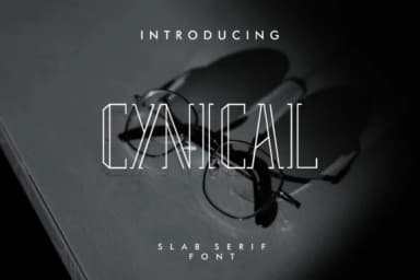Cynical by bhubbiberrystudio — Slab Serif Font — thumbnail 1