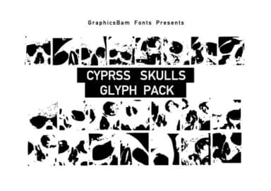 Cypress Skulls by GraphicsBam Fonts — Dingbats Font — thumbnail 1