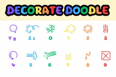Dacorate Doodle by Chonada — Dingbats Font — thumbnail 4