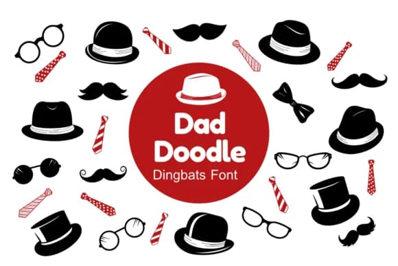 Dad Doodle by Nun Sukhwan — Dingbats Font