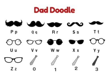 Dad Doodle by Nun Sukhwan — Dingbats Font — thumbnail 3