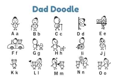 Dad Doodle by Nun Sukhwan — Dingbats Font — thumbnail 6