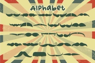 Daddy's Mustache by Font-Tastic — Dingbats Font — thumbnail 2