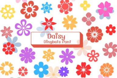 Daisy by Ketsarin — Dingbats Font — thumbnail 1
