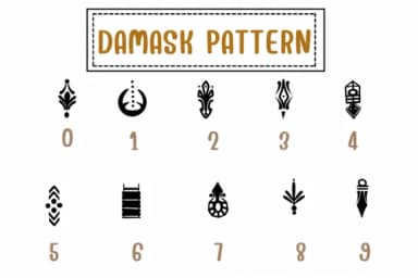 Damask Pattern by PraewDesigns — Dingbats Font — thumbnail 4