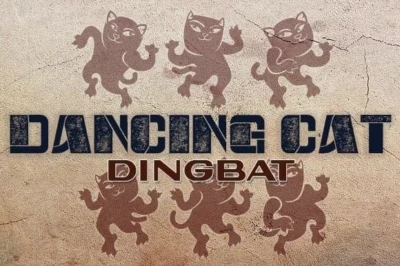 Dancing Cat by vladimirnikolic — Dingbats Font