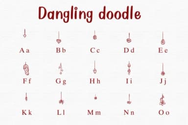 Dangling Doodle by Nongyao — Dingbats Font — thumbnail 2