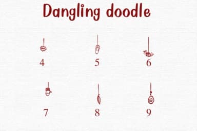 Dangling Doodle by Nongyao — Dingbats Font — thumbnail 4