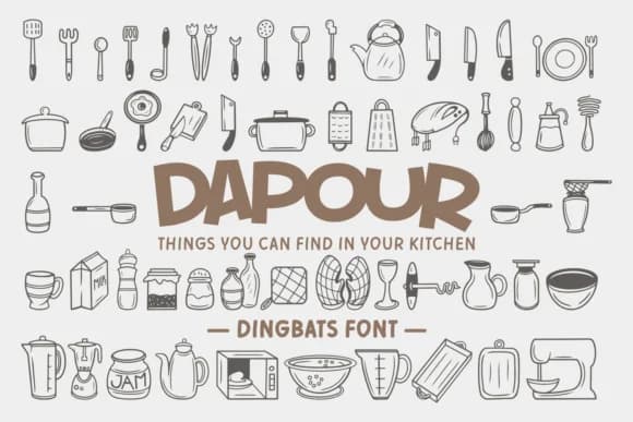 Dapour by Dito (7NTypes) — Dingbats Font