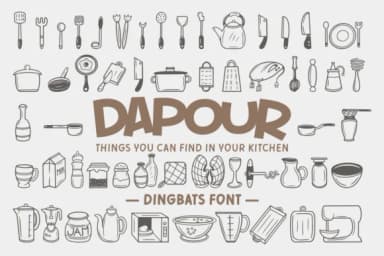 Dapour by Dito (7NTypes) — Dingbats Font — thumbnail 1