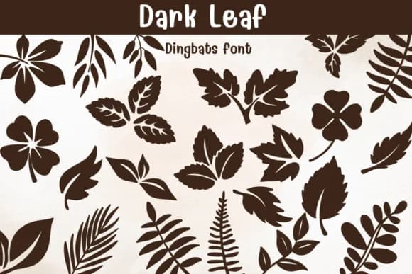 Dark Leaf by Sontaya — Dingbats Font