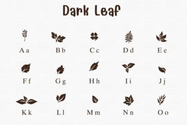 Dark Leaf by Sontaya — Dingbats Font — thumbnail 2