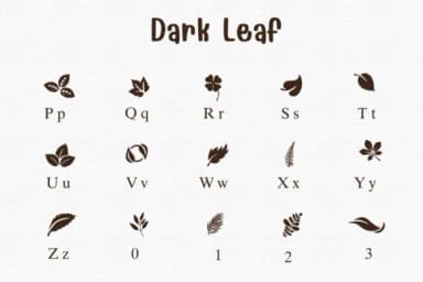 Dark Leaf by Sontaya — Dingbats Font — thumbnail 3