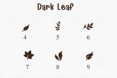 Dark Leaf by Sontaya — Dingbats Font — thumbnail 4