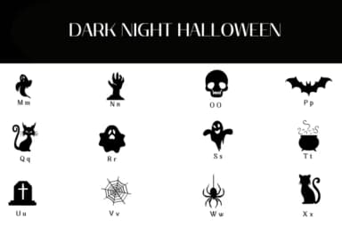 Dark Night Halloween by Heartcraft Atelier — Dingbats Font — thumbnail 3