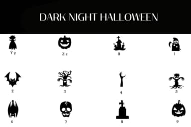 Dark Night Halloween by Heartcraft Atelier — Dingbats Font — thumbnail 4
