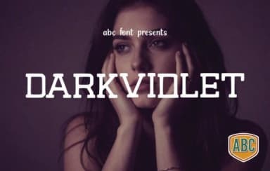 Darkviolet by ABC Font — Slab Serif Font — thumbnail 1