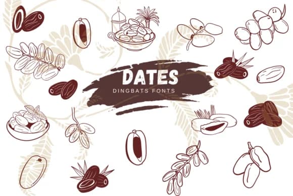 Dates by Suphitchaya — Dingbats Font