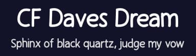 CF Daves Dream by Cloutierfontes — Script Handwritten Font — thumbnail 2