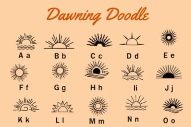 Dawning by Nun Sukhwan — Dingbats Font — thumbnail 2