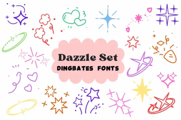 Dazzle Set by Natchuta — Dingbats Font