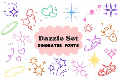 Dazzle Set by Natchuta — Dingbats Font — thumbnail 1