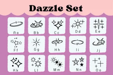 Dazzle Set by Natchuta — Dingbats Font — thumbnail 2