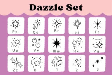 Dazzle Set by Natchuta — Dingbats Font — thumbnail 3