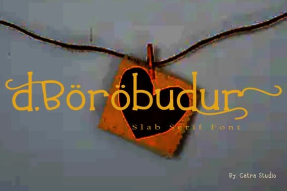 D'Borobudur by Gatra Std — Slab Serif Font