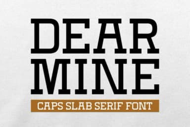 Dear Mine by Jasm (7NTypes) — Slab Serif Font — thumbnail 1