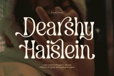 Dearshy Haislein by Denustudios — Slab Serif Font — thumbnail 1