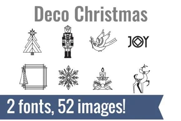 Deco Christmas Dingbats by Illustration Ink — Dingbats Font