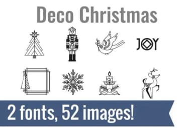 Deco Christmas Dingbats by Illustration Ink — Dingbats Font — thumbnail 1