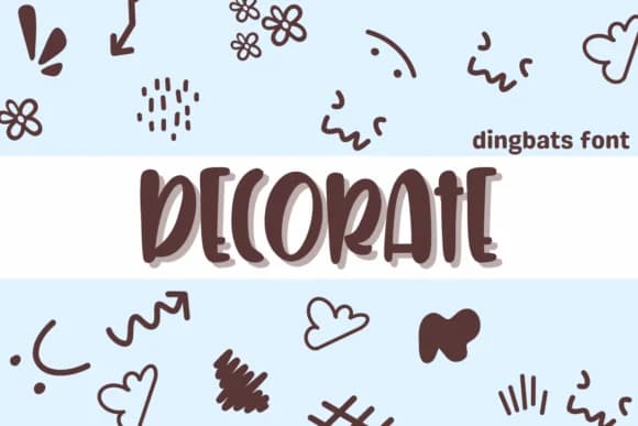 Decorate by Sirinart — Dingbats Font