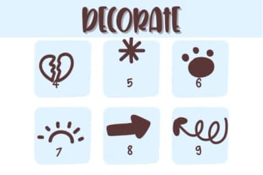 Decorate by Sirinart — Dingbats Font — thumbnail 4