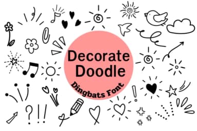 Decorate Doodle by Nun Sukhwan — Dingbats Font — thumbnail 1