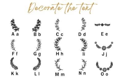 Decorate the Text by Nun Sukhwan — Dingbats Font — thumbnail 2