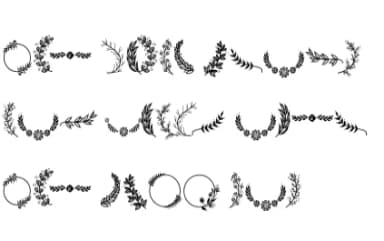 Decorate the Text by Nun Sukhwan — Dingbats Font — thumbnail 8