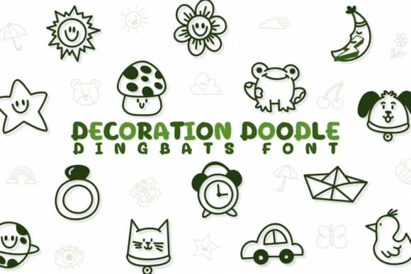 Decoration Doodle by Chonada — Dingbats Font