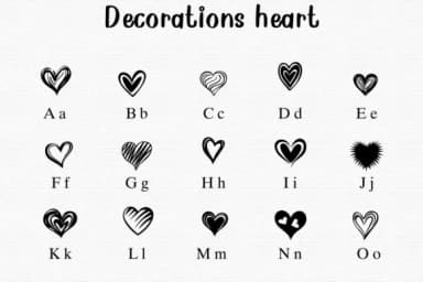 Decorations Heart by Nongyao — Dingbats Font — thumbnail 2