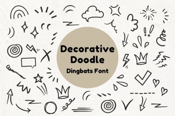 Decorative Doodle by Nun Sukhwan — Dingbats Font