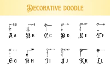 Decorative Doodle by Chonada — Dingbats Font — thumbnail 2